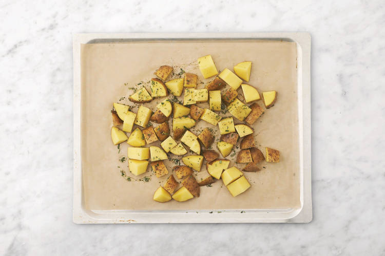 Roast the potatoes