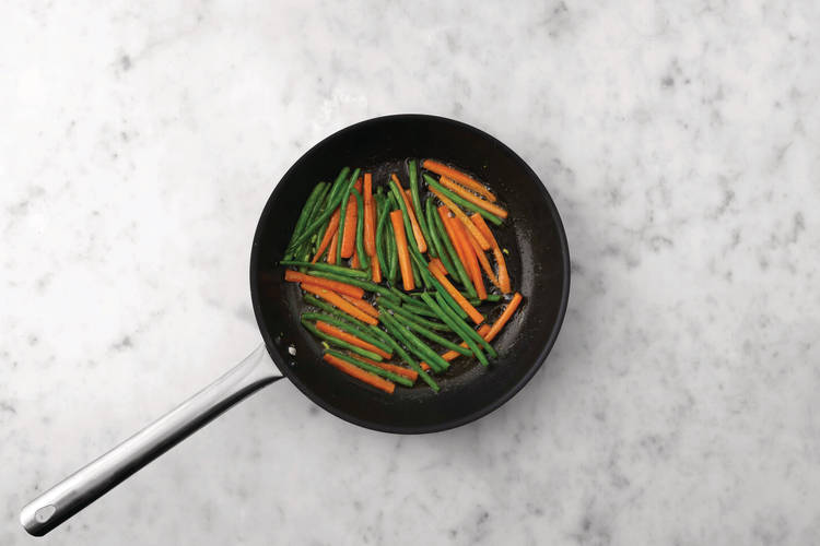 Cook the buttery veggies