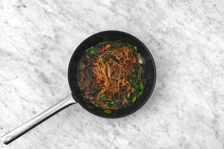 Cook the tofu & veggies