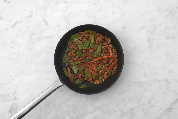 Cook plant-based protein shreds