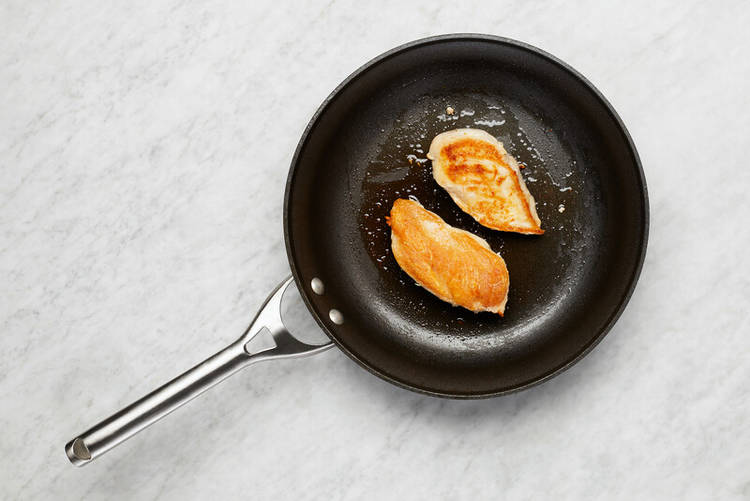 Cook chicken 