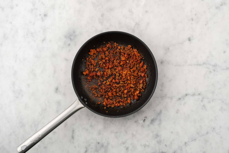 Cook plant-based protein shreds