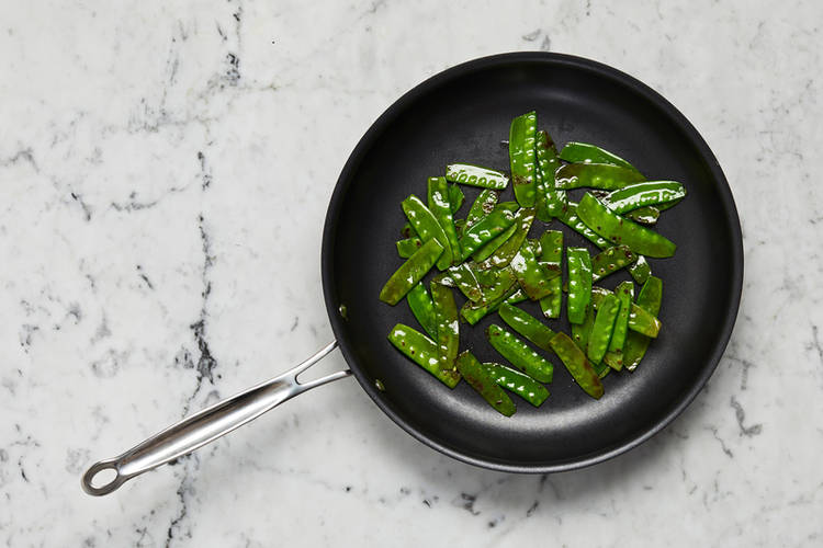 Cook snow peas
