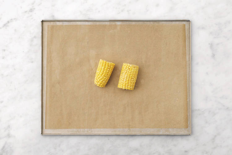 Roast the corn