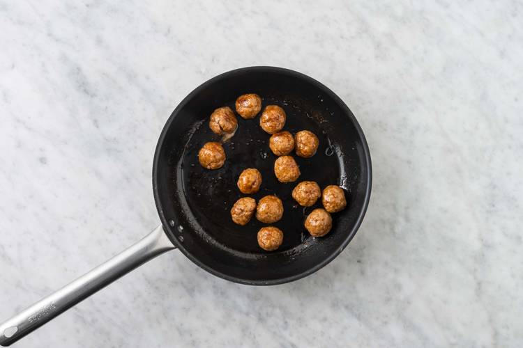 Cook the meatballs