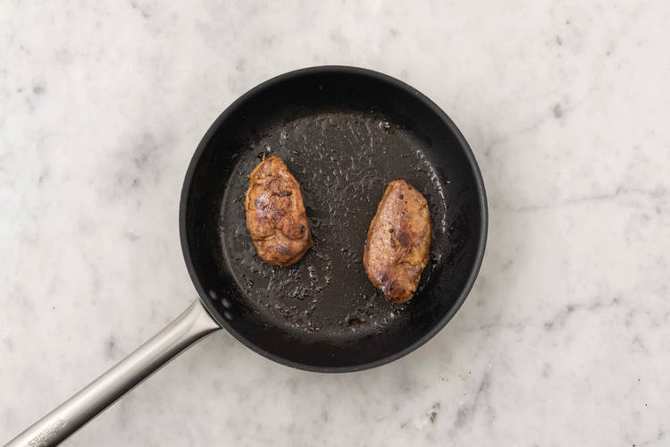 Sear the duck
