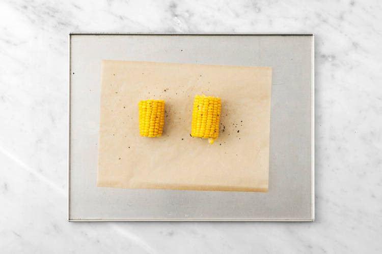 Roast the corn