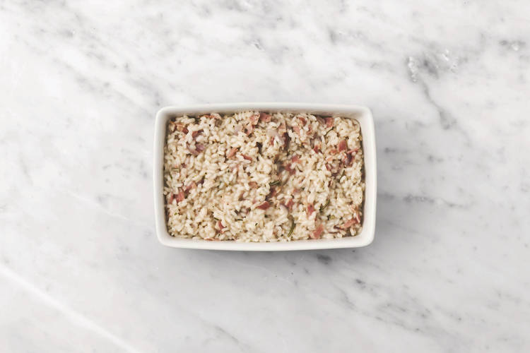 Bake the risotto