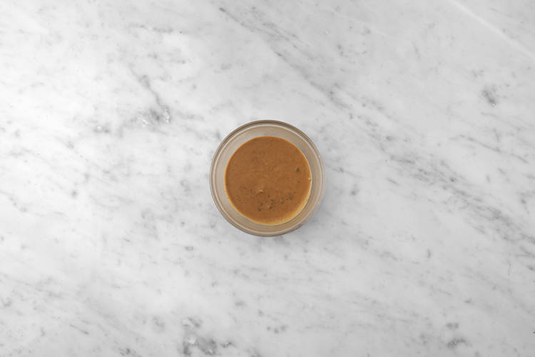 Heat the mushroom sauce