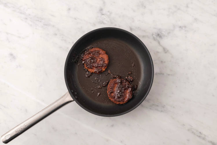 Cook the patties & heat the buns