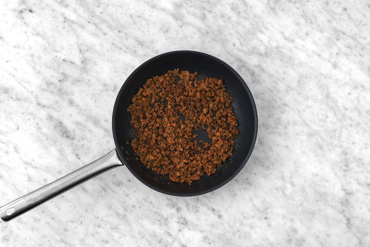 Steg hakket svinekød