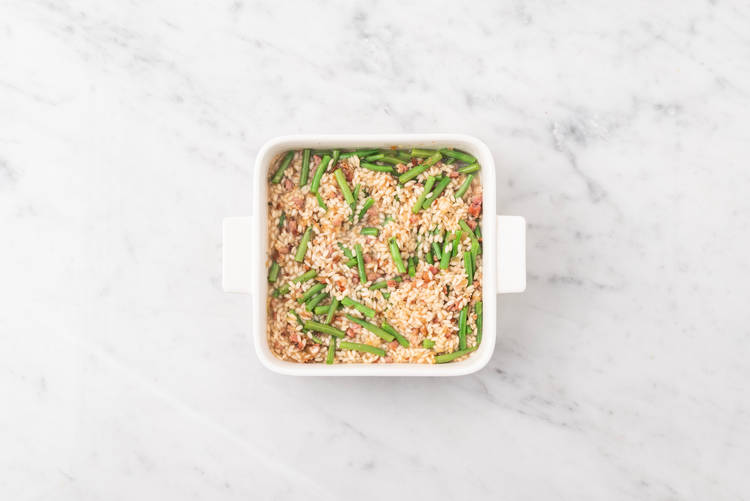 Bake the risotto