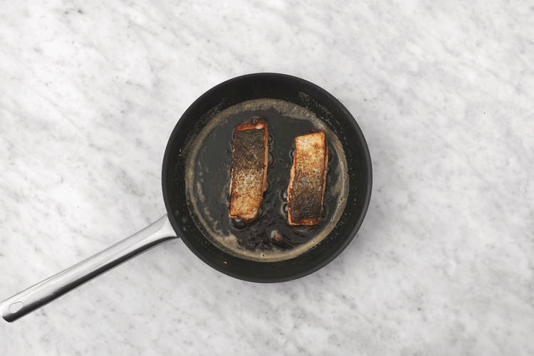 Cook the salmon