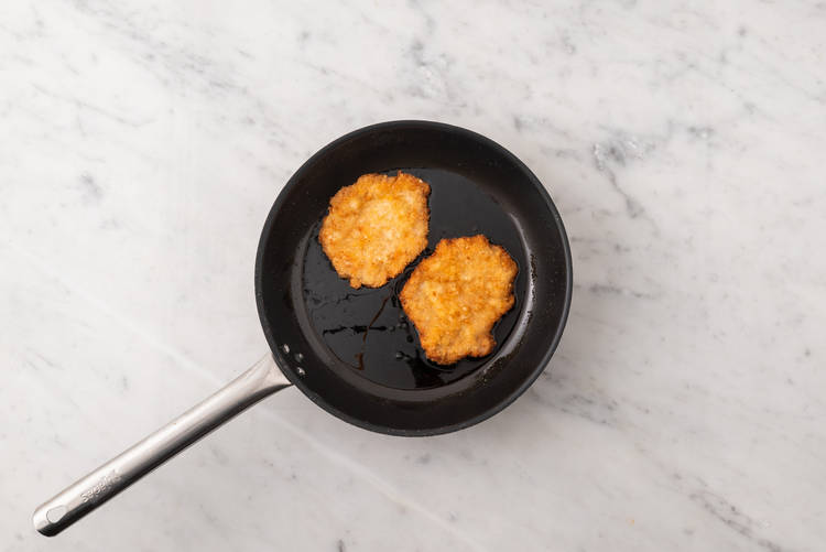 Cook the pork & haloumi