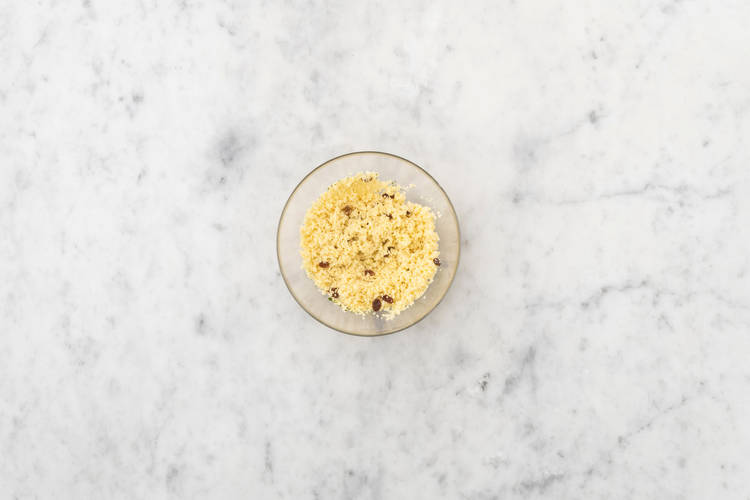 Cook the couscous & haloumi