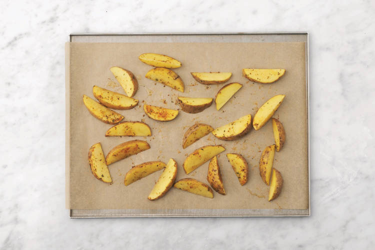 Bake the wedges 