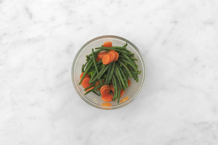 Get prepped & steam the veg