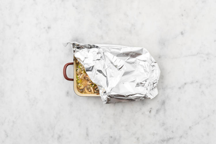 Bake the risotto
