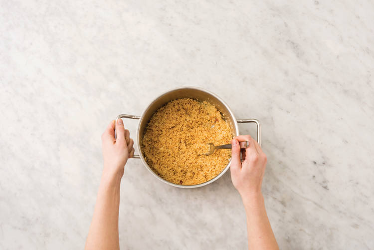 Cook the couscous