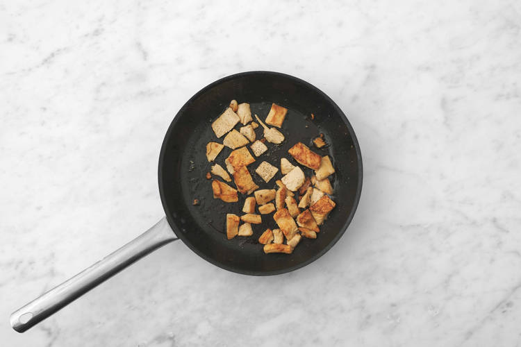 Stek plantbaserade kycklingbitar