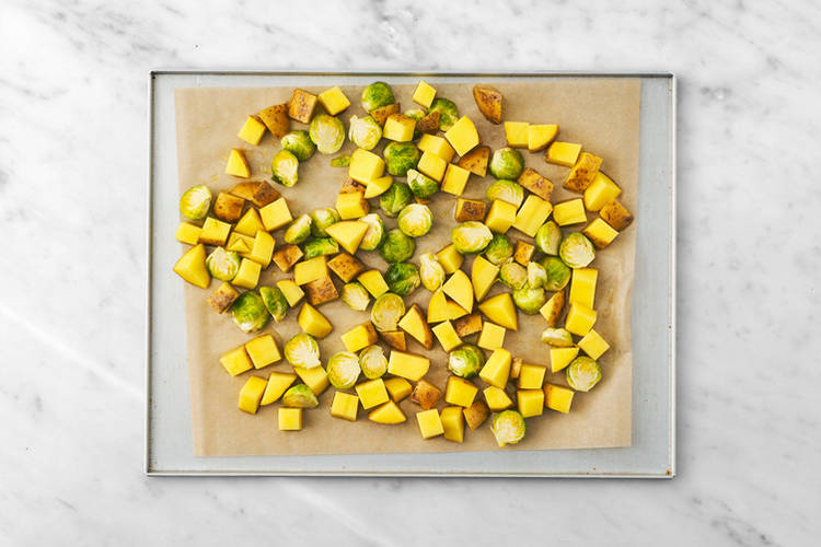 Roast the veggies