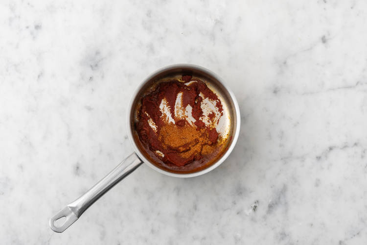 Cook the paprika mixture