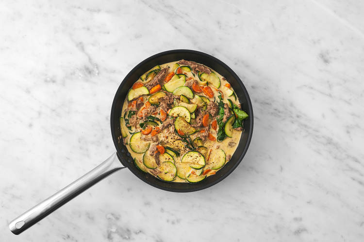 Make the tofu curry