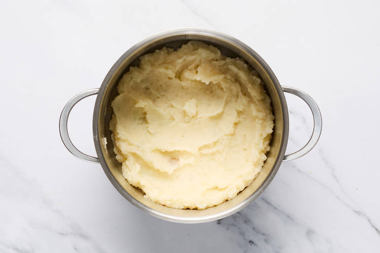 Make sauce and mash potatoes