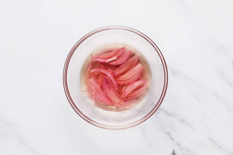 Prep and pickle shallots