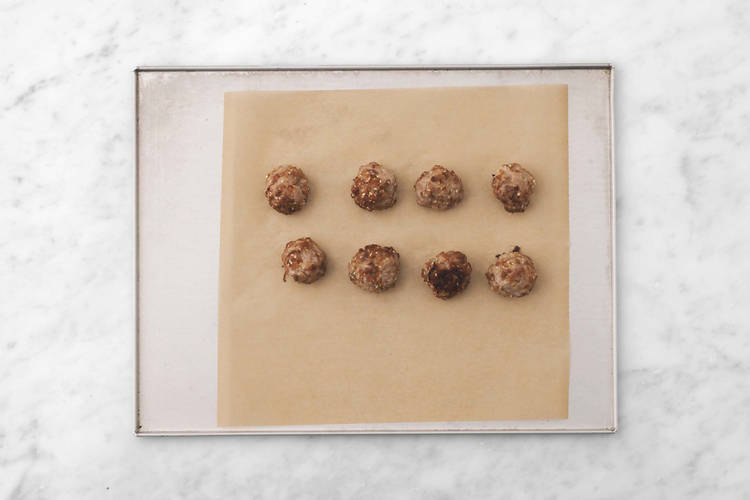 Roast Beyond Meat® meatballs
