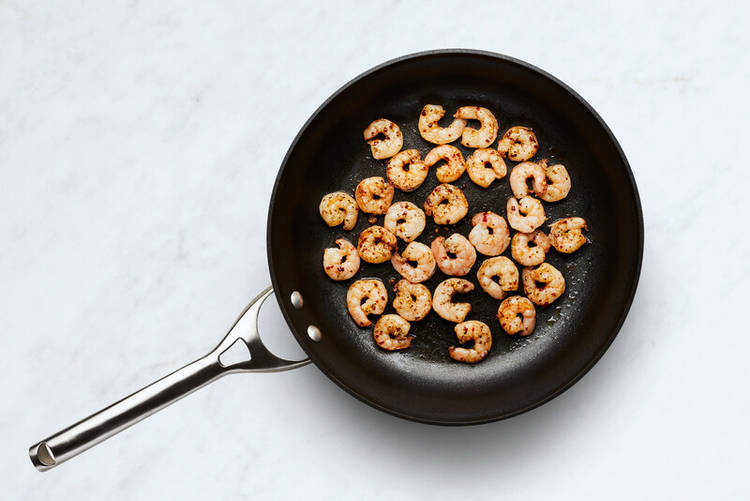 Cook shrimp