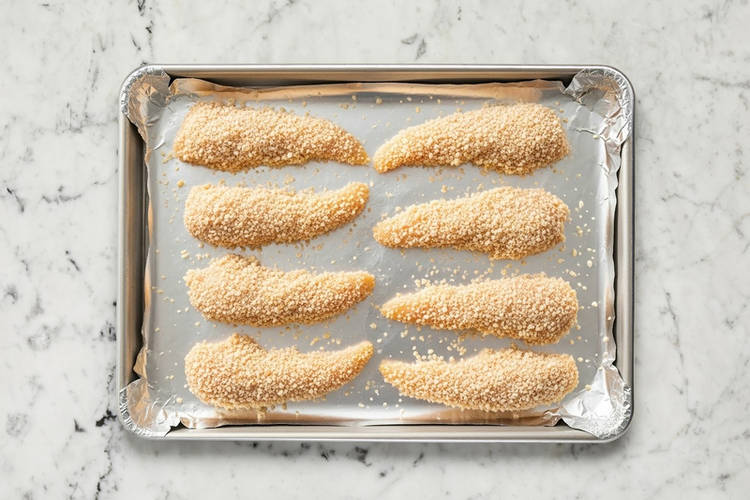 Préparer et paner le poulet