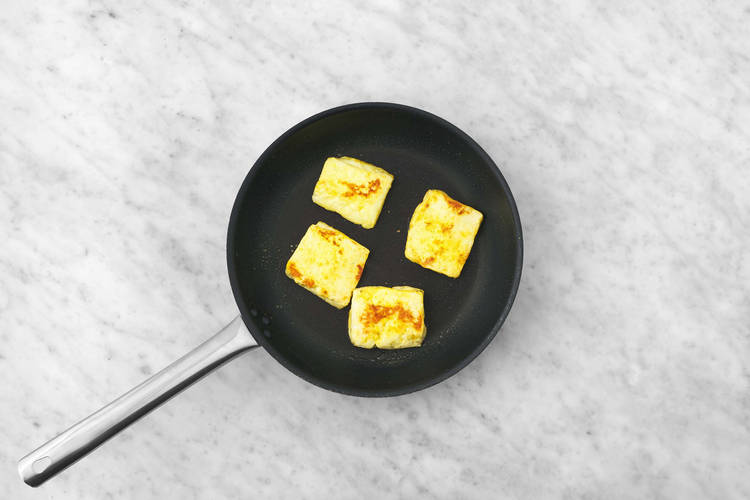 Stek halloumi og bacon