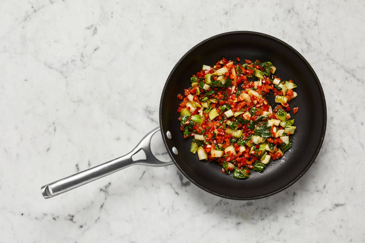 Prep and cook veggies