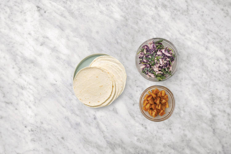 Make the salsa & slaw