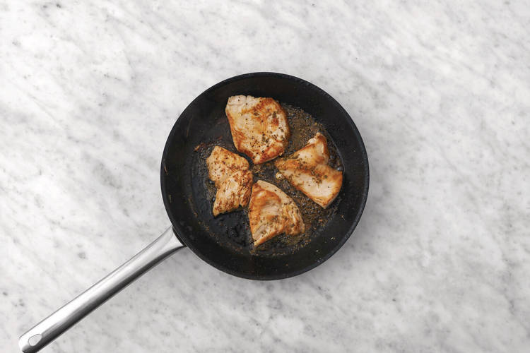 Cook the haloumi