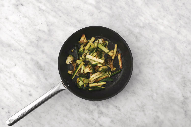 Cook the greens