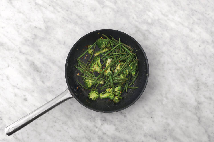 Cook the veg