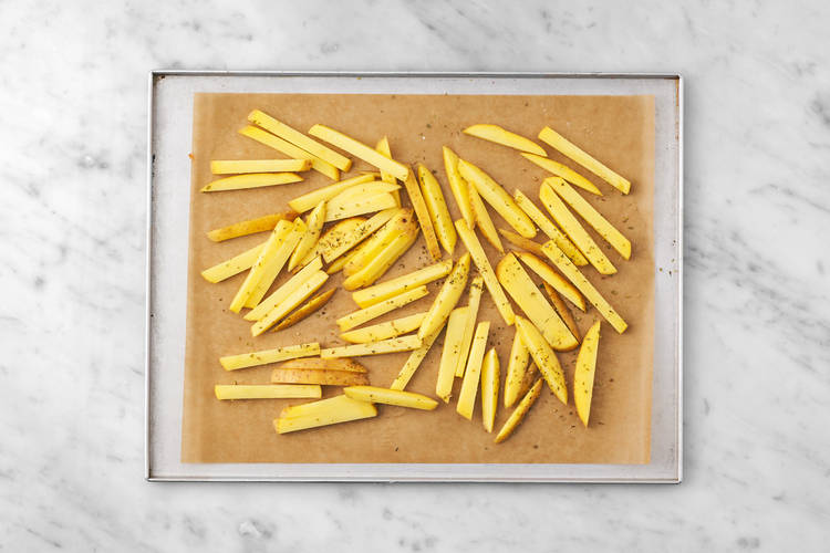 Bake the fries