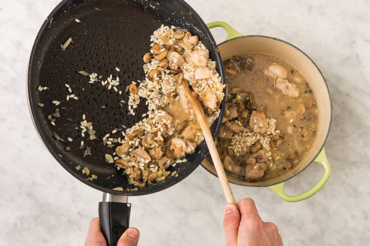 Bake the risotto