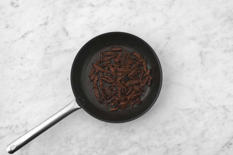 Rinderstreifen braten