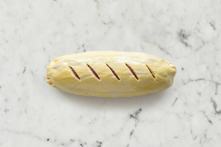 Préparer les légumes à la Wellington