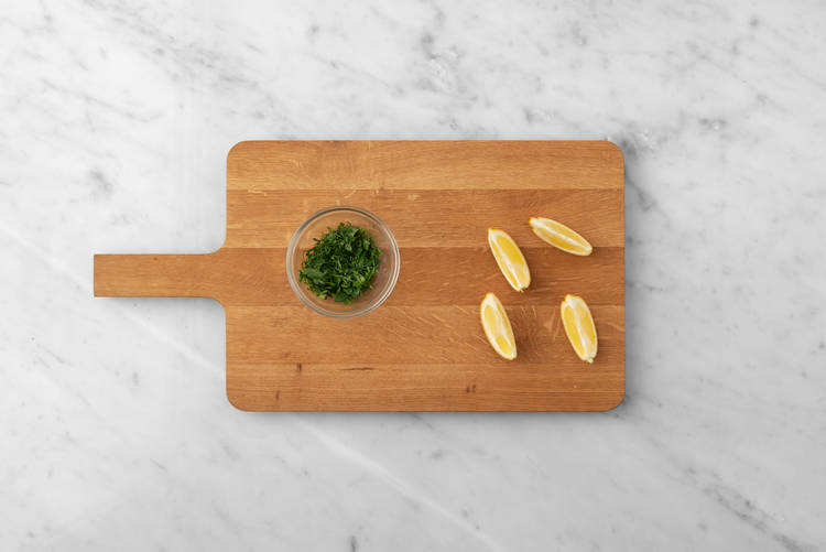 Préparer les garnitures