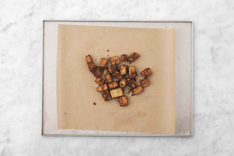 Enfourner le tofu