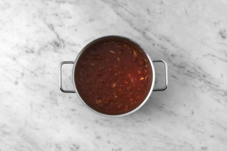 Dans la casserole 