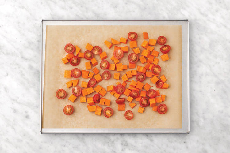 Roast the sweet potato