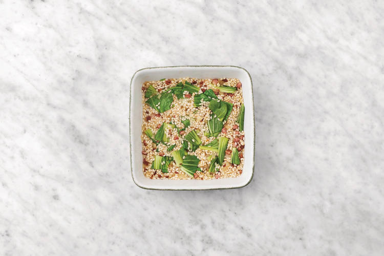 Bake the risotto