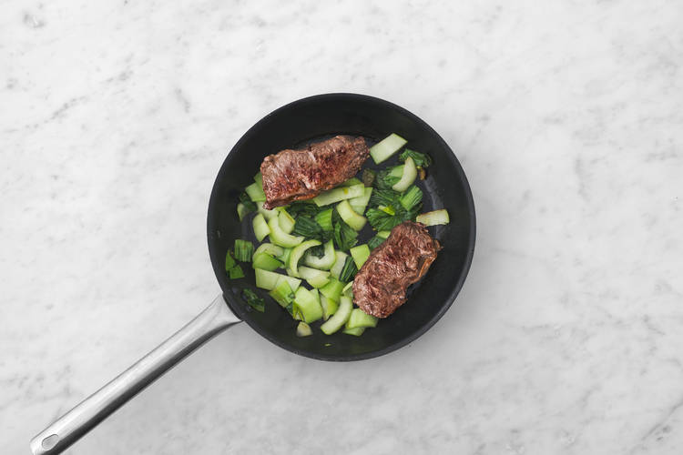 Steaks anbraten