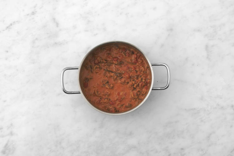 Sauce fertigstellen