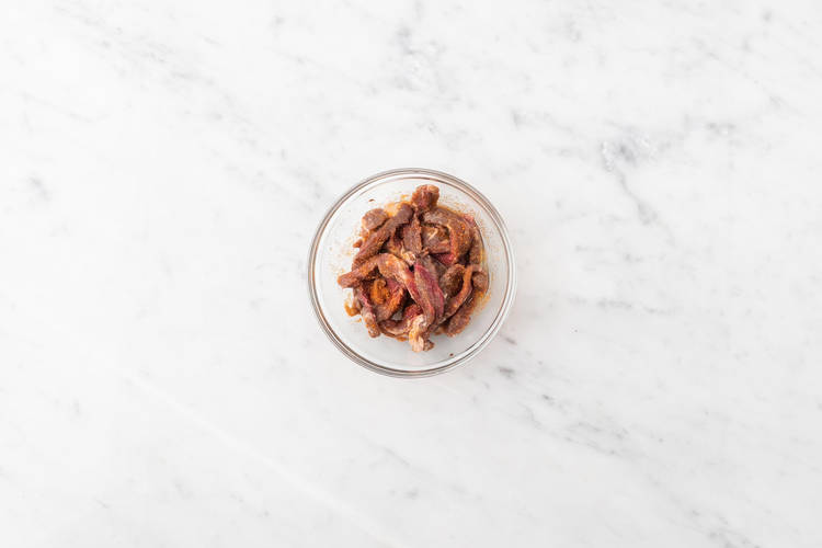 Rindfleisch marinieren